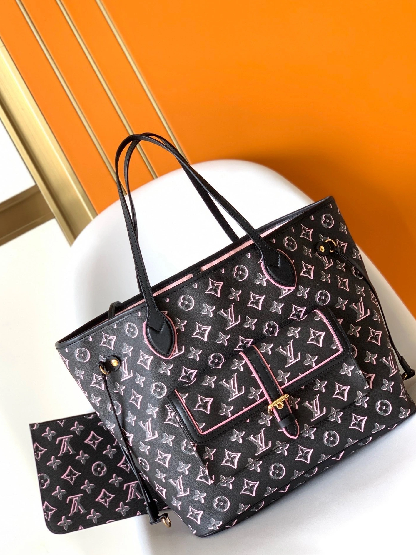 AAA Pruses Bags MM NEVERFULL VUITTON LOUIS 0812